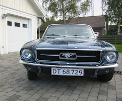 Limousinen.dk - Mustang, blå